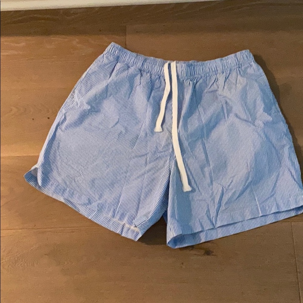 Castaway pin striped board shorts size medium